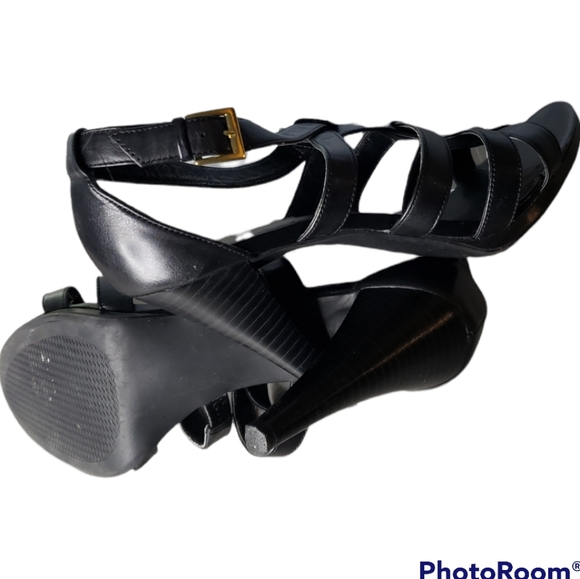 4" Leather Heeled sandals Franco Fortini size 9 EUC - Picture 7 of 10